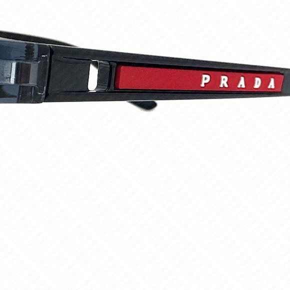 PRADA Linea Rossa Men's PS 02OV CZH1O1 53mm Blue Transparent Eyeglasses - Picture 9 of 12